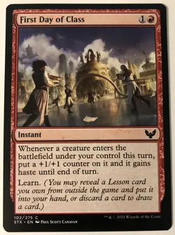 MTG First Day of Class Strixhaven: School of Mages 102/275 Regular Common - Image 1