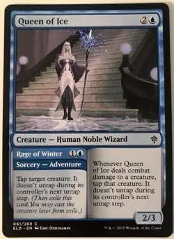 MTG Queen of Ice Rage of Winter Throne of Eldraine 061/269 Regular Common - Image 1