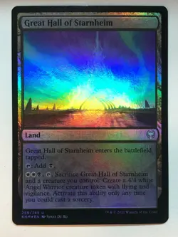 MTG Kaldheim Great Hall of Starnheim 259 Foil NM/M - Image 1