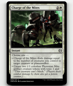 MTG Charge of the Mites #6 FOIL Phyrexia: All Will Be Common - Image 1