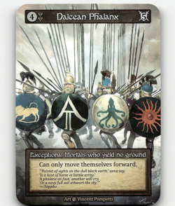 Sorcery: Contested Realm Dalcean Phalanx - Beta - Exceptional - Image 1