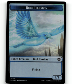 FOIL - MTG - Treasure Bird Illusion - Commander Masters - Token - Image 2