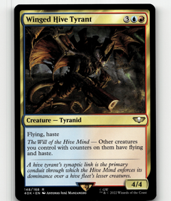 MTG Winged Hive Tyrant - Universes Beyond: Warhammer 40,000 - Image 1