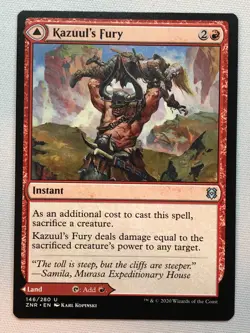 MTG Zendikar Rising Kazuul's Fury 146 NM/M - Image 1