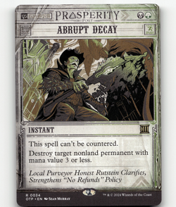MTG Abrupt Decay #34 - Outlaws of Thunder Junction: Breaking News - Image 1