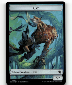 FOIL - MTG - Cat (0001) Cat (0002) Doubled-Sided Token - Foundations - Image 2