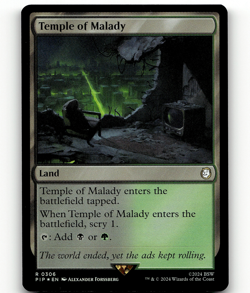 FOIL - MTG Temple of Malady - Universes Beyond: Fallout - Image 1
