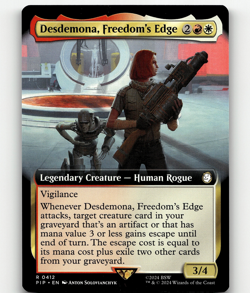 MTG Desdemona, Freedom's Edge (Extended Art) - Universes Beyond: Fallout - Image 1