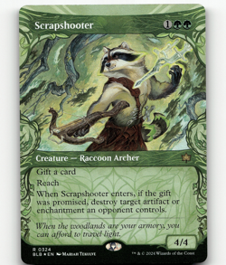 FOIL - MTG Scrapshooter (Showcase) #324 - Bloomburrow - Image 1
