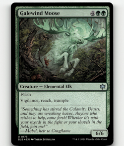 FOIL - MTG Galewind Moose #173 - Bloomburrow - Image 1