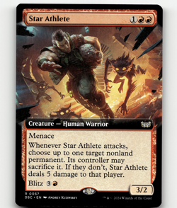 MTG Star Athlete (Extended Art) #57 Commander: Duskmourn: House of Horror - Image 1