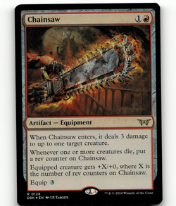 FOIL - MTG Chainsaw #128 - Duskmourn: House of Horror - Image 1