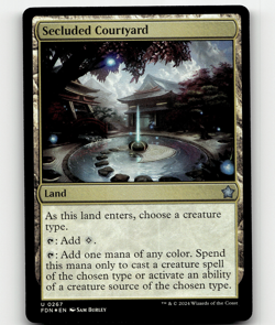 FOIL - MTG - Secluded Courtyard #267 - Foundations - Image 1