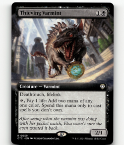 MTG Thieving Varmint (Extended Art) 59 - Commander: Outlaws of Thunder Junction - Image 1