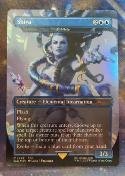 Shiva - Subtlety Rainbow Foil MTG Secret Lair Drop - Image 1