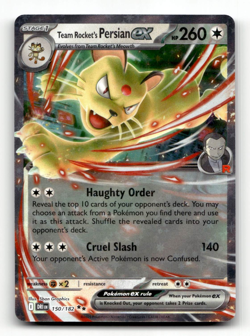 Team Rocket's Persian ex Pokemon • Double Rare • 150/182 Destined Rivals - Image 1