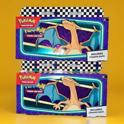 Pokemon Charizard Back To School Pencil Case (2024) NEW Sealed: 2 Booster Packs! - Image 1