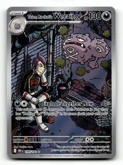 Team Rocket's Weezing Pokemon • Illustration Rare • 199/182 Destined Rivals - Image 1