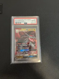 2018 POKEMON SUN & MOON DRAGON MAJESTY #44 SALAMENCE GX PSA 10 - Image 1