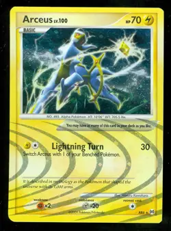 Pokemon ARCEUS AR6- Arceus - RARE HOLO - NEAR MINT/MINT - Image 1