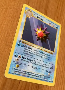 [LP] Starmie 064/102 Base Set ** Shadowless ** and ** 1st Edition ** Pokemon - Image 2