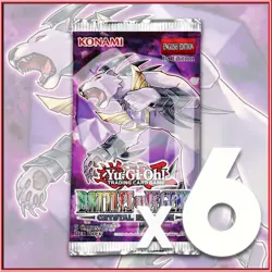 YuGiOh BATTLES OF LEGEND: CRYSTAL REVENGE 6 PACKS BUNDLE (30 Cards) BLCR🔥 - Image 1