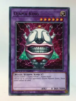 Yu-Gi-Oh! Speed Duel GX: Duel Academy Ojama King SGX1-ENC21 NM/M - Image 1