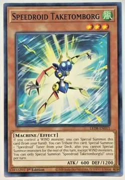 Yugioh Synchro Storm LED8-EN011 Speedroid Taketomborg Common NM/M - Image 1