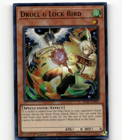 Yugioh Droll & Lock Bird (Alternate Art) (UR) - 25th Anniv. Rarity Coll. 2 - Image 1