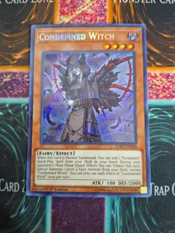 ( CONDEMNED WITCH ) - Secret Rare - SOFU-EN028 - 1st - NM - Yu-Gi-Oh Soul Fusion - Image 1