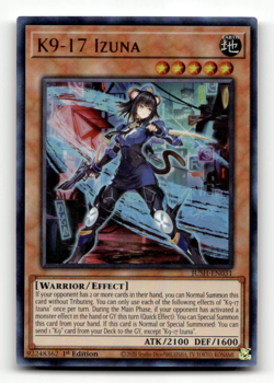 Yugioh K9-17 Izuna JUSH-EN031 - Justice Hunters - Image 1