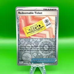 Redeemable Ticket 156/159: Journey Together Reverse Holo English Pokemon Card - Image 1