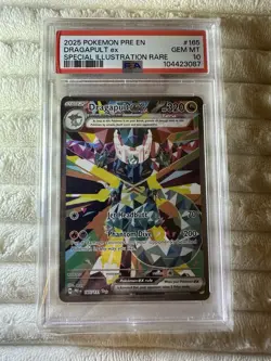 2025 PSA 10 Pokemon SVP EN Prismatic Evolutions Dragapult ex SIR 165/131 card - Image 1
