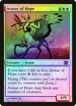 Avatar of Hope FOIL 8th Edition PLD White Rare MAGIC GATHERING CARD ABUGames - Image 1