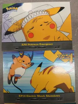 Topps pokemon TV Series Ditto #132 cards.pikacho Vacation Movie Card - Image 3