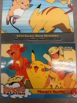 Topps pokemon TV Series Ditto #132 cards.pikacho Vacation Movie Card - Image 4