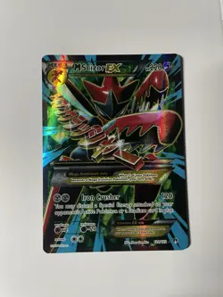 Pokemon TCG Mega-Scizor-EX Holo Full Art Ultra Rare Card Breakpoint 120/122 - Image 1