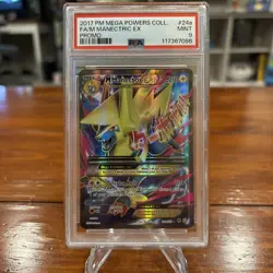Mega M Manectric EX 24a/119 PSA 9 Full Art Pokemon Card Mega Powers Collection - Image 1