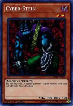 Yu-Gi-Oh Card - BLHR-EN074 - CYBER-STEIN (secret rare holo) - NM/Mint - Image 1