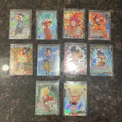 Goku Foil Lot of 10 Dragon Ball Super Card Game | LP/NM - Image 1