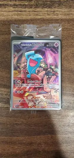 Team Rocket's Wobbuffet 203 Sv: Scarlet & Violet ETB Promo Card - Sealed - Image 1
