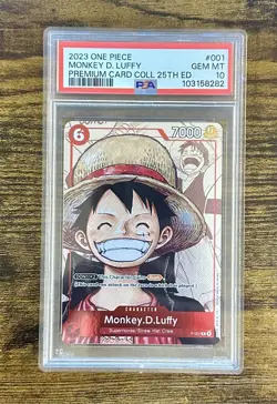 One Piece Premium Card Collection 25th Anniversary English Set PSA 10 - Image 3