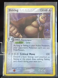 Slaking 13/108 Holo Rare EX Power Keepers Pokemon Card NM - Image 2