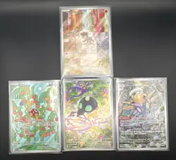 Pokemon Mega Evolution Card Lot - 4 Cards Illustration Rare, Full Art - Image 1