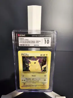 CGC 10 Gem Mint Pikachu 008/034 CLASSIC Collection HOLO Pokemon Card - Image 1