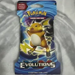 The Pokemon TCG: XY Evolutions Sleeved Blister Booster Pack Pikachu 10 Cards 820650801143 - Image 1