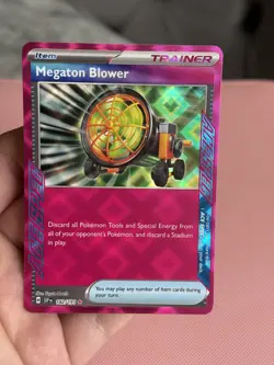 Megaton Blower 182/191 S&V Surging Sparks Ace Spec Holo Rare Pokemon Card - Image 1
