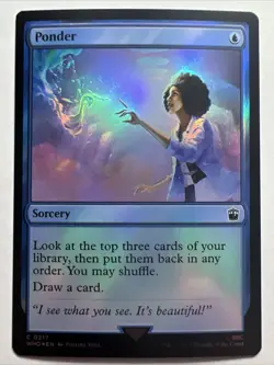 Ponder -Foil Light Play MTG Universes Beyond: Doctor Who - Image 1