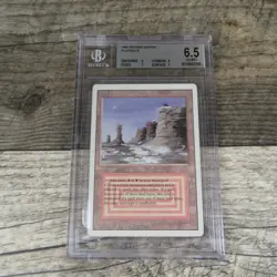 Magic The Gathering MTG Plateau Dual Land Revised 1994 BGS 6.5 EX Graded Rare - Image 1