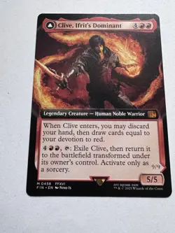 Clive, Ifrit's Dominant (Borderless) (0458) Final Fantasy MTG - NM non-foil - Image 1